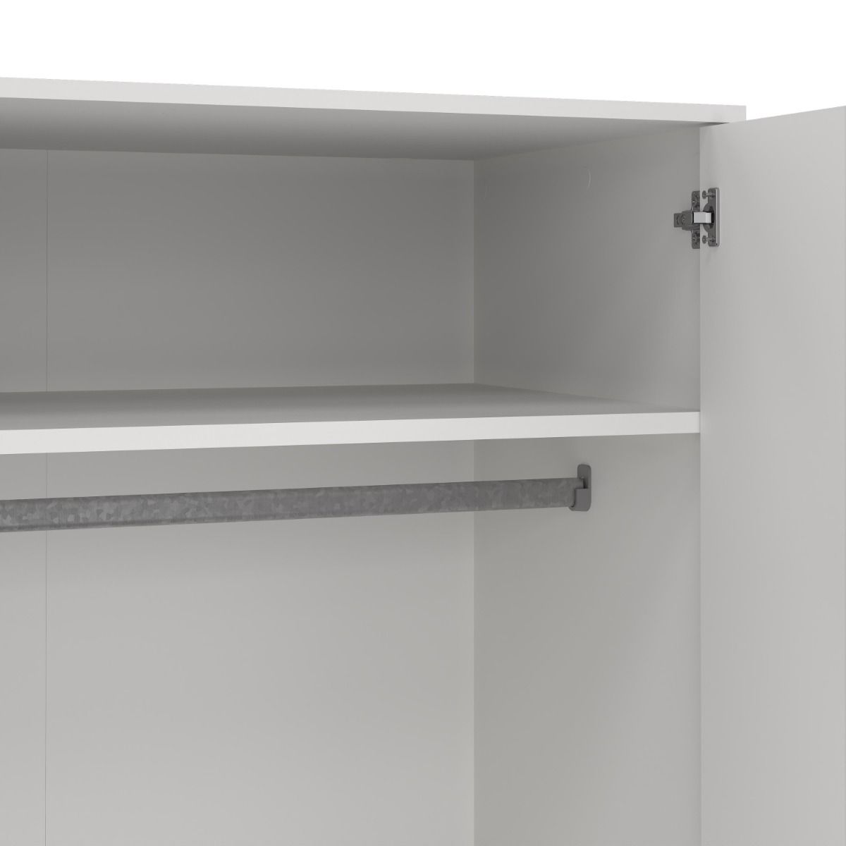 Wooden Wardrobe With 2 Doors And 2 Drawers - Cumbria