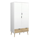 Wooden Wardrobe With 2 Doors And 2 Drawers - Oslo