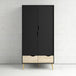 Wooden Wardrobe 98.6cm Wide With 2 Doors And 2 Drawers - Oslo