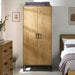 Wooden Wardrobe With 2 Doors - Harlow
