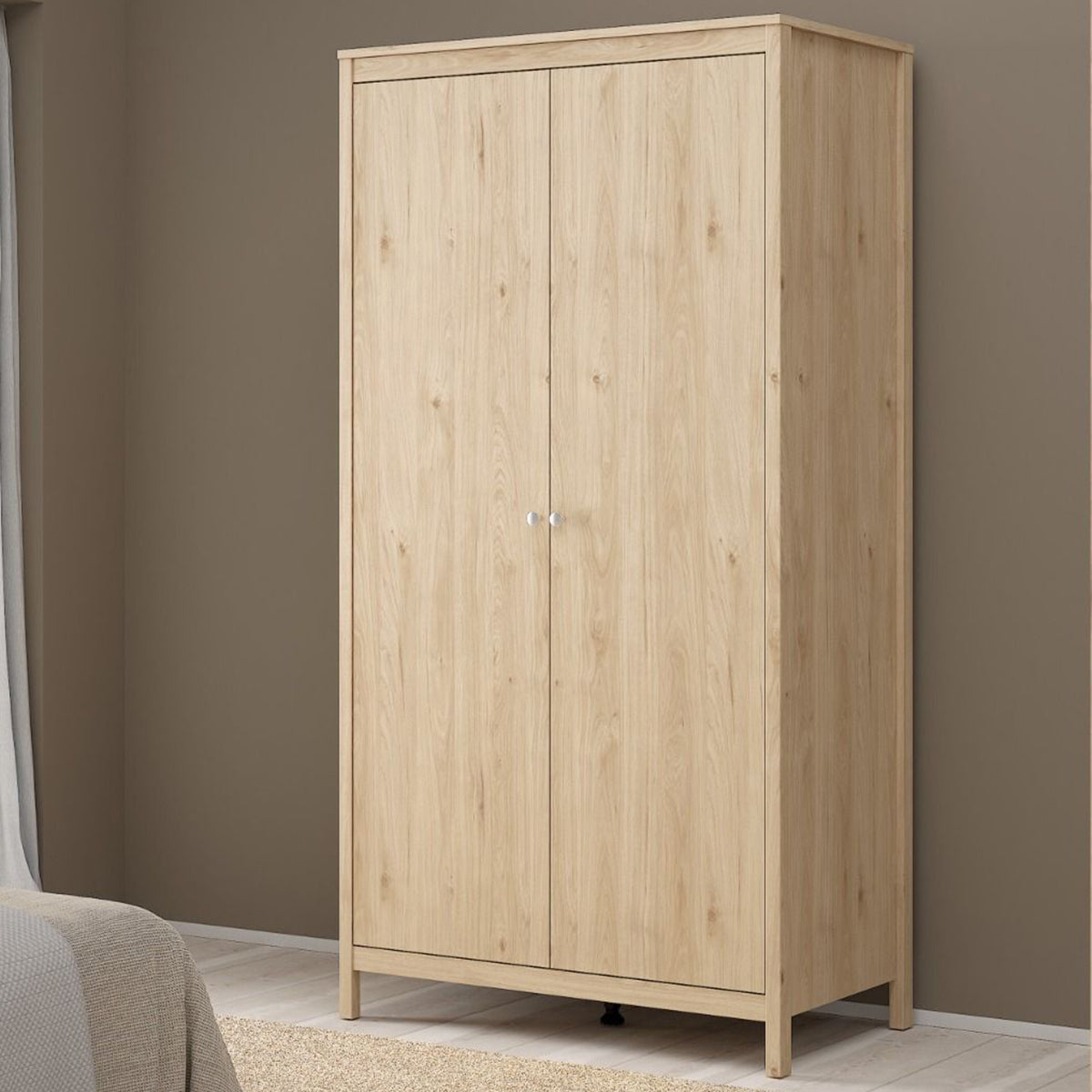 Wooden Wardrobe With 2 Doors - Madrid