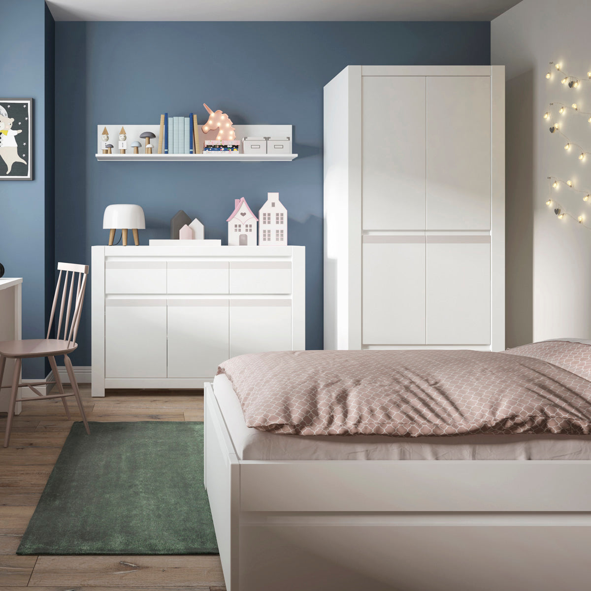 Wooden Wardrobe With 2 Doors - Novi