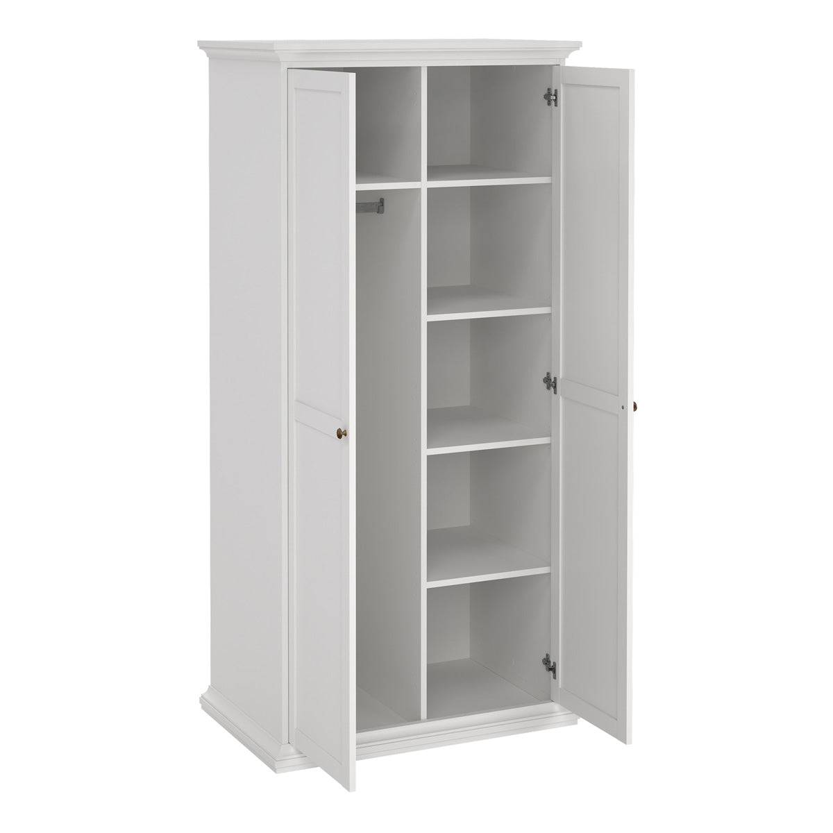 Wooden Wardrobe With 2 Doors - Paris