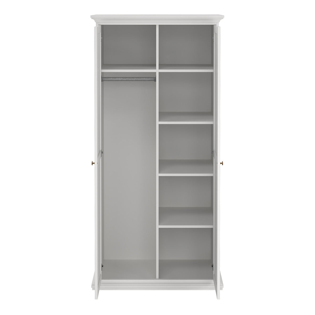Wooden Wardrobe With 2 Doors - Paris