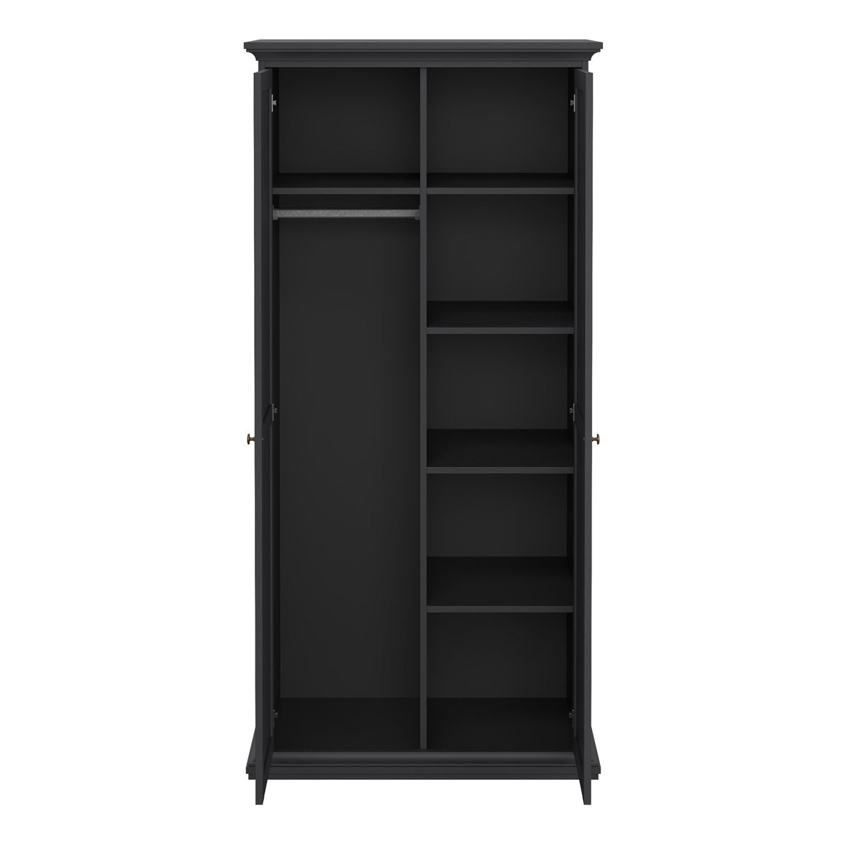 Wooden Wardrobe With 2 Doors - Paris