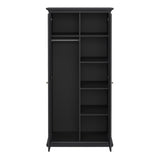 Wooden Wardrobe With 2 Doors - Paris