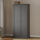 Wooden Wardrobe With 2 Doors - Paris