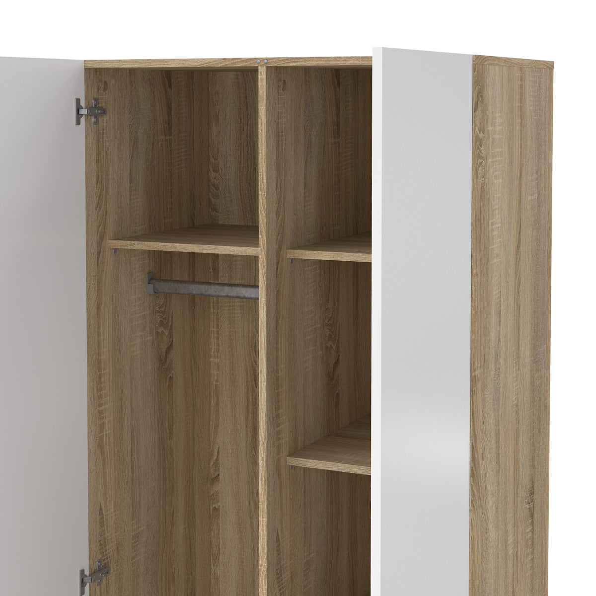 Wooden Wardrobe With 2 Doors - Pepe