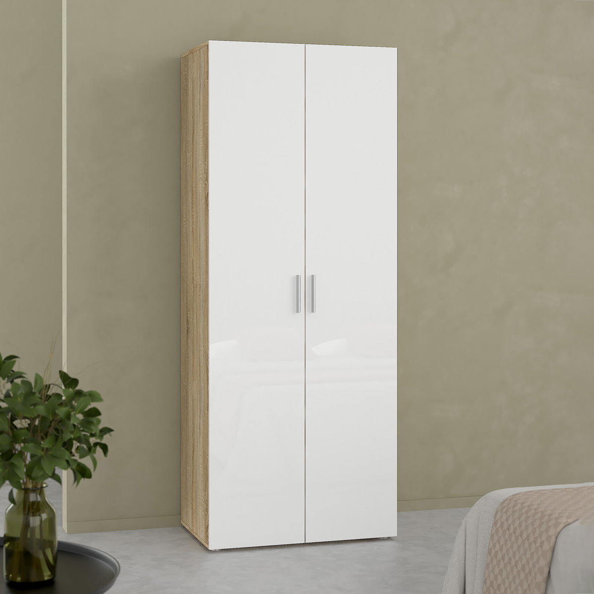 Wooden Wardrobe With 2 Doors - Pepe