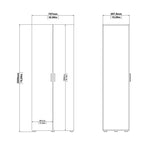 Wooden Wardrobe With 2 Doors - Pepe