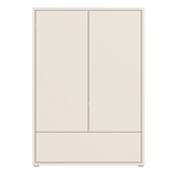 Wooden Wardrobe With 2 Push-to-Open Doors And Drawer - Alice Springs