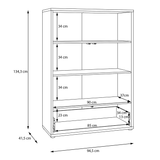 Wooden Wardrobe With 2 Push-to-Open Doors And Drawer - Alice Springs