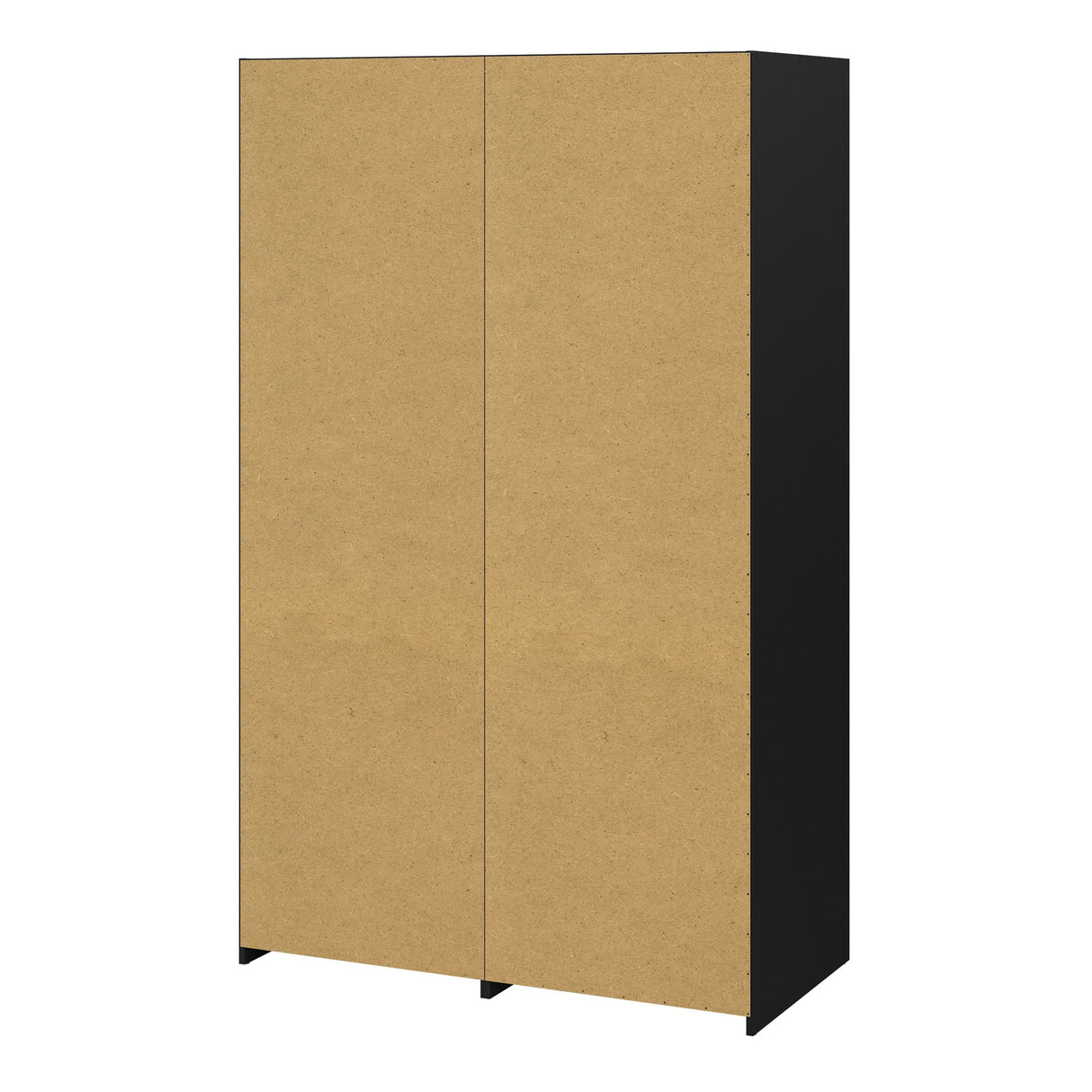 Wooden Wardrobe With 2 Sliding Doors And 2 Drawers - Line