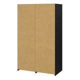 Wooden Wardrobe With 2 Sliding Doors And 2 Drawers - Line