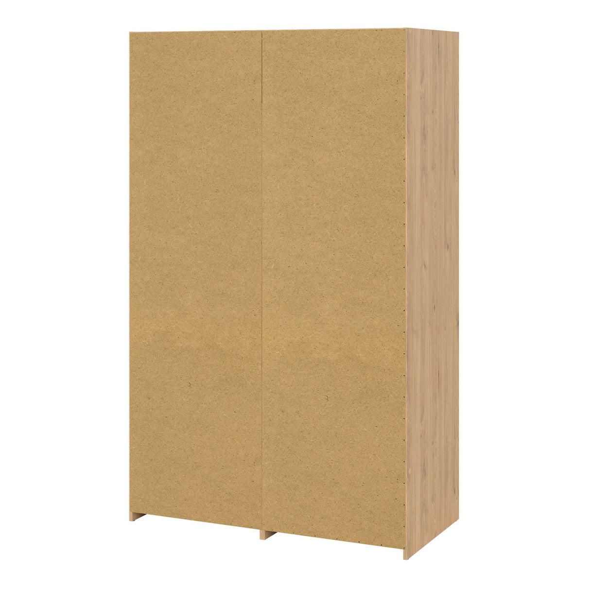 Wooden Wardrobe With 2 Sliding Doors And 2 Drawers - Line