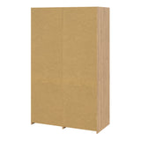 Wooden Wardrobe With 2 Sliding Doors And 2 Drawers - Line