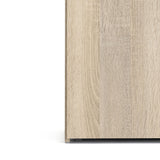 Wooden Wardrobe 200cm High With 2 Doors And 3 Drawers - Space