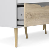 Wooden Wardrobe With 3 Doors And 3 Drawers - Oslo