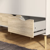 Wooden Wardrobe With 3 Doors And 3 Drawers - Oslo