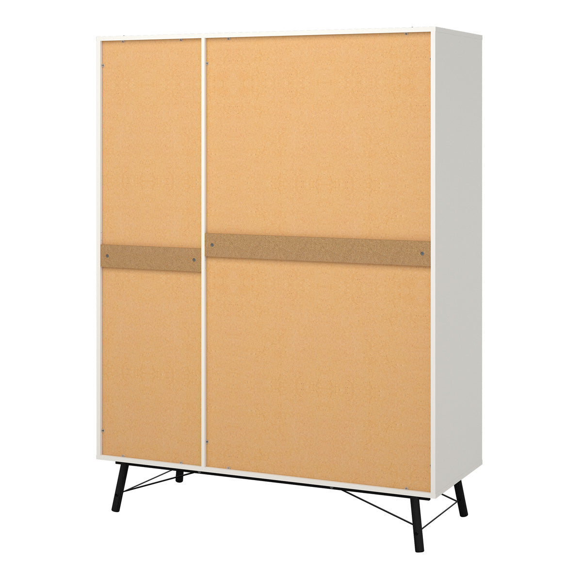 Wooden Wardrobe With 3 Doors And 3 Drawers - Ry