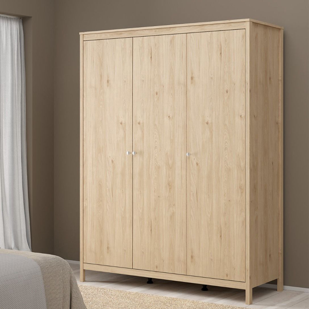 Wooden Wardrobe With 3 Doors - Madrid