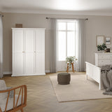 Wooden Wardrobe With 3 Doors - Paris