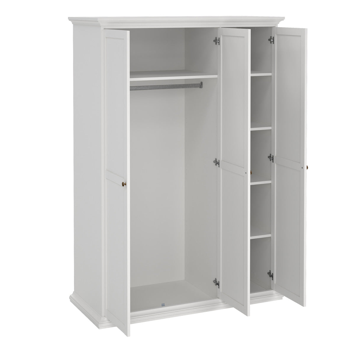 Wooden Wardrobe With 3 Doors - Paris