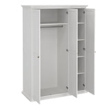 Wooden Wardrobe With 3 Doors - Paris