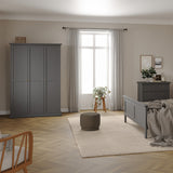 Wooden Wardrobe With 3 Doors - Paris