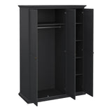 Wooden Wardrobe With 3 Doors - Paris