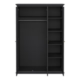 Wooden Wardrobe With 3 Doors - Paris
