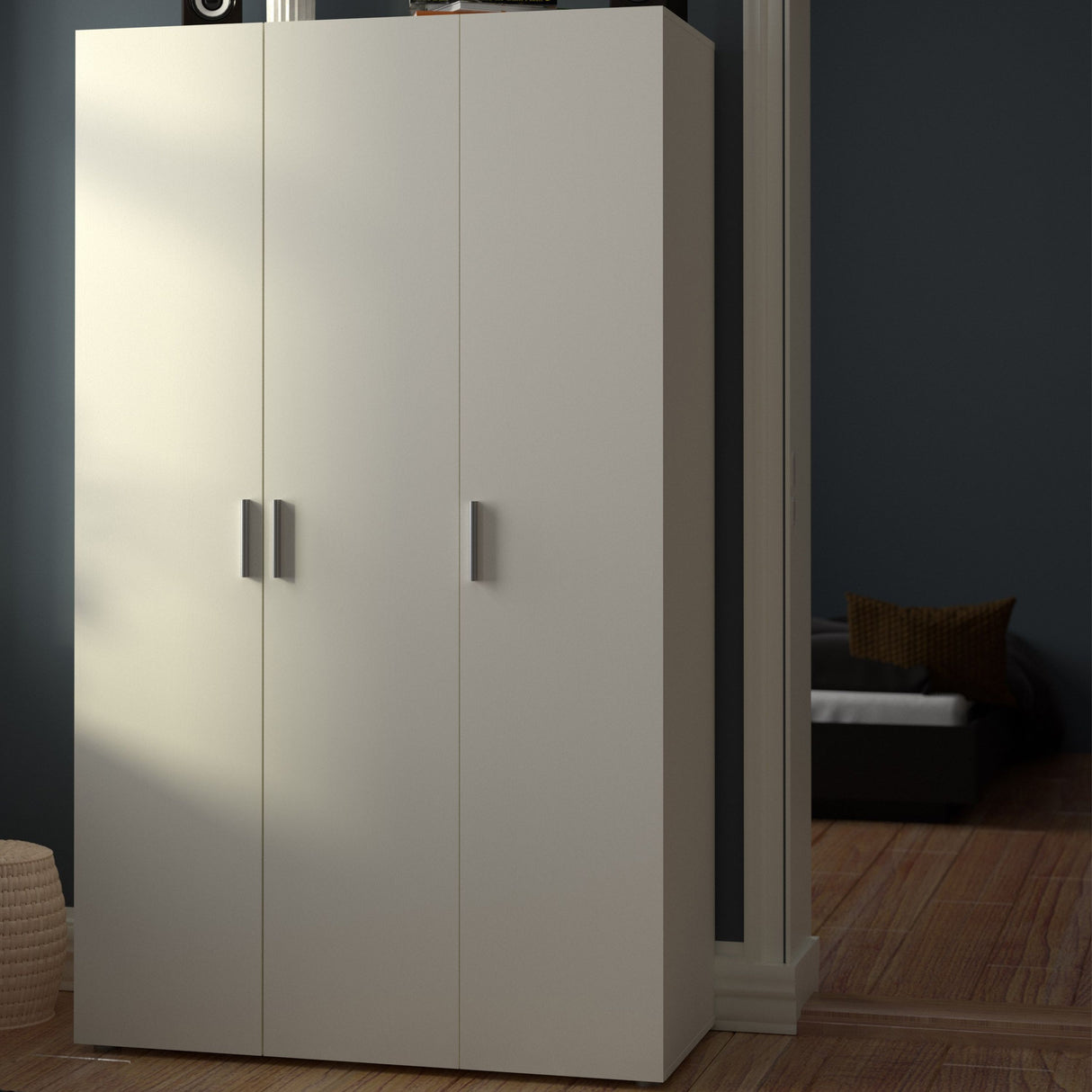 Wooden Wardrobe With 3 Doors - Pepe