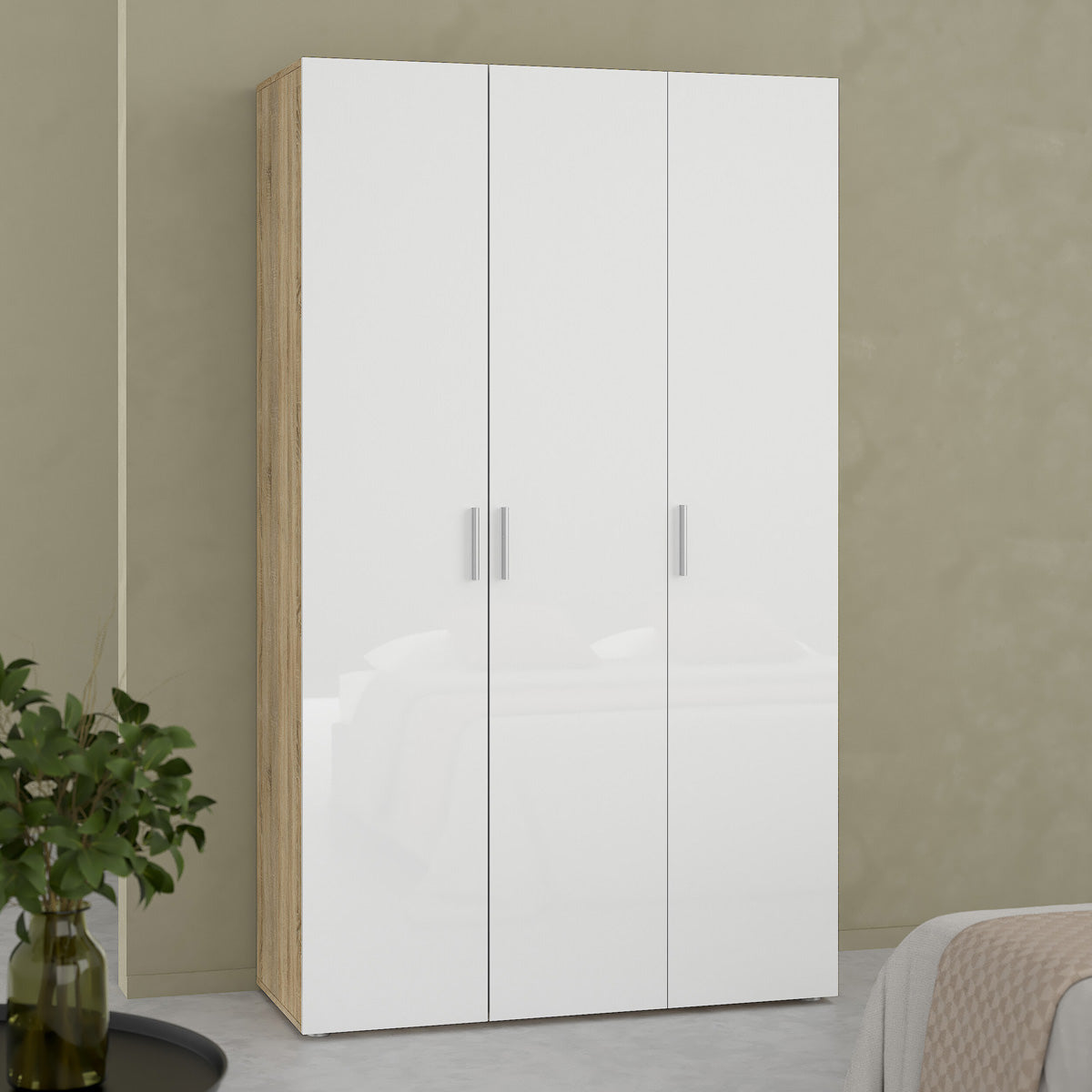 Wooden Wardrobe With 3 Doors - Pepe