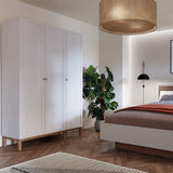 Wooden Wardrobe With 3 Doors - Wensley