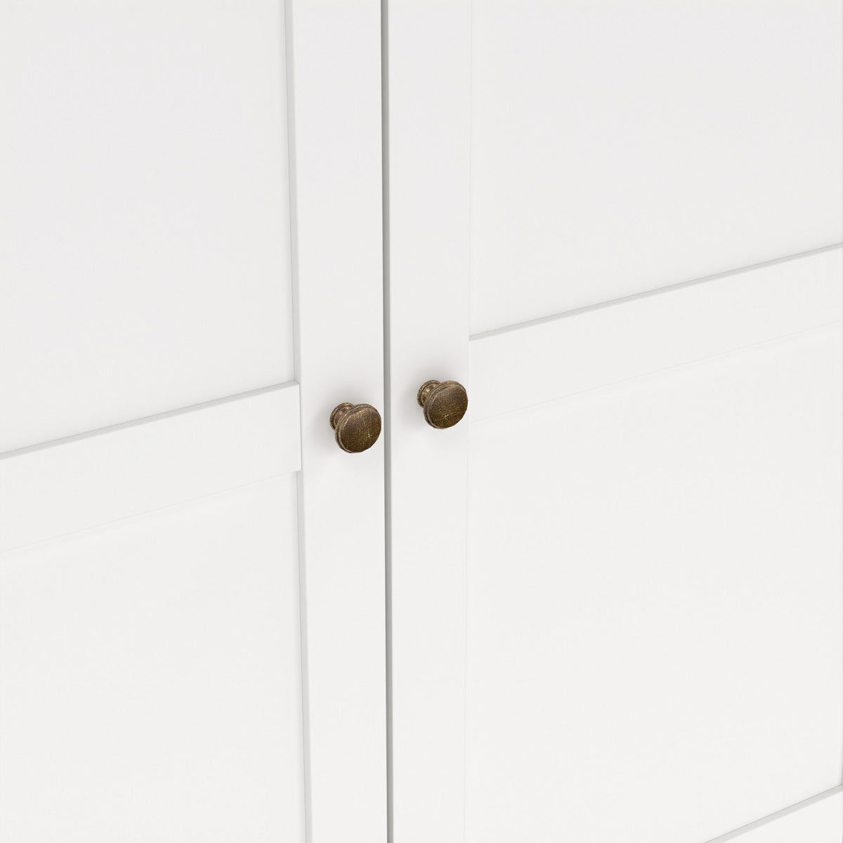 Wooden Wardrobe With 4 Doors And 2 Drawers - Paris