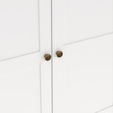 Wooden Wardrobe With 4 Doors And 2 Drawers - Paris
