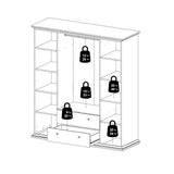 Wooden Wardrobe With 4 Doors And 2 Drawers - Paris