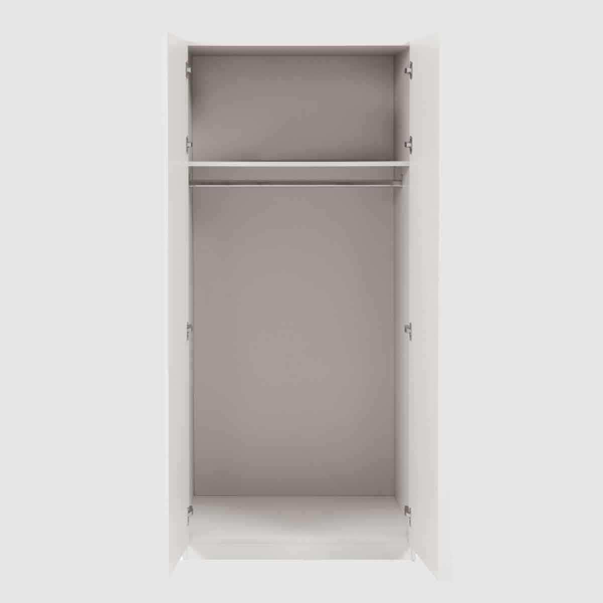 Wooden Wardrobe 80cm Wide With 2 Doors - Albion