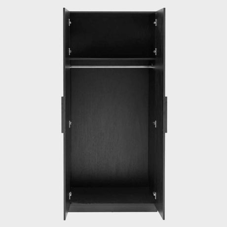 Wooden Wardrobe 80cm Wide With 2 Doors - Luna