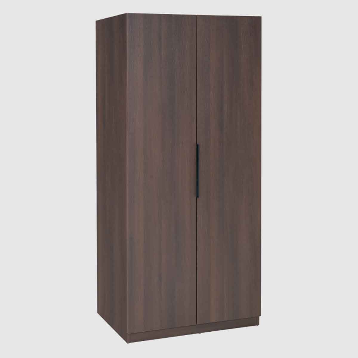 Wooden Wardrobe 80cm Wide With 2 Doors - Luna