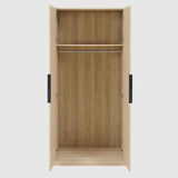 Wooden Wardrobe 80cm Wide With 2 Doors - Luna