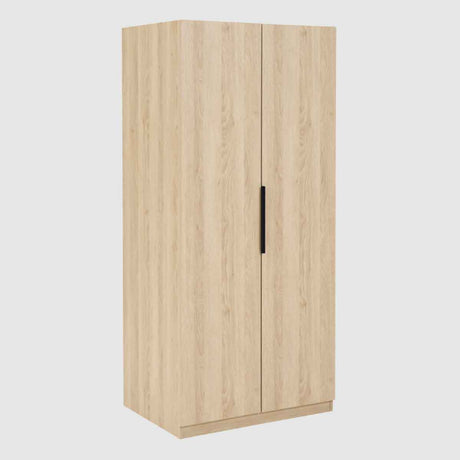 Wooden Wardrobe 80cm Wide With 2 Doors - Luna