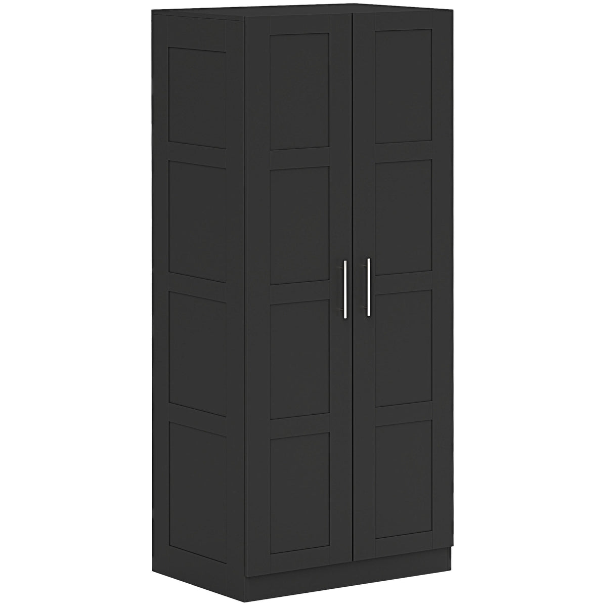 Wooden Wardrobe 80cm Wide With 2 Doors - Velmora