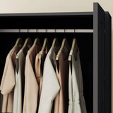 Wooden Wardrobe 80cm Wide With 2 Doors - Velmora