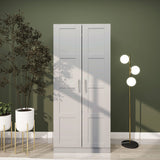 Wooden Wardrobe 80cm Wide With 2 Doors - Velmora