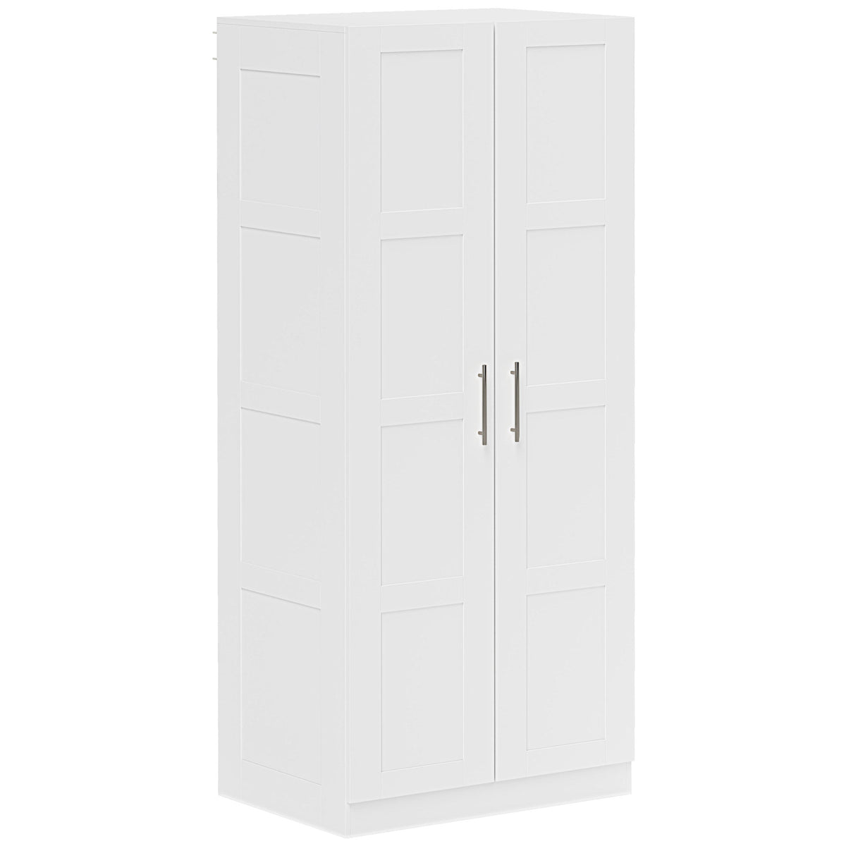 Wooden Wardrobe 80cm Wide With 2 Doors - Velmora