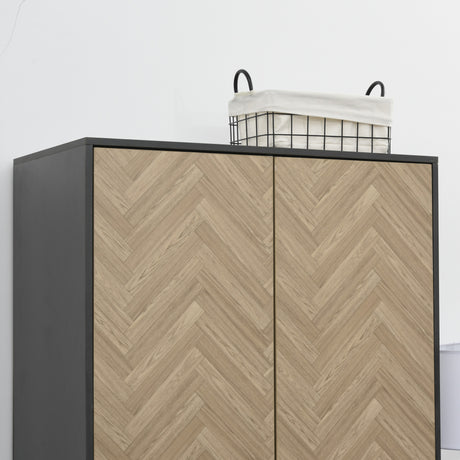 Wooden Wardrobe 90cm Wide With 2 Doors And 2 Drawers - Velmora