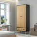 Wooden Wardrobe 90cm Wide With 2 Doors And 2 Drawers - Velmora