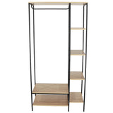 Wooden Wardrobe Open 90cm Wide - Kelly