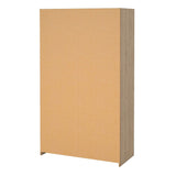 Wooden Wardrobe Open Mobile With Beige Textile Curtain - Uppsala